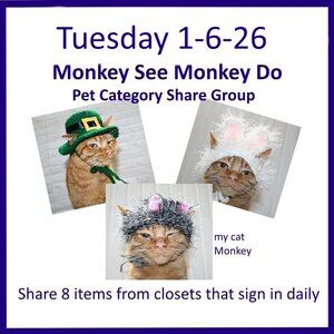 Tuesday 1-6-2026 Dog Cat Small Animal Pet Share Discussion Group
